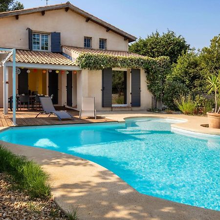 Villa Lumineuse Avec Piscine Chambres Ou Villa Saint-Georges-dʼOrques المظهر الخارجي الصورة