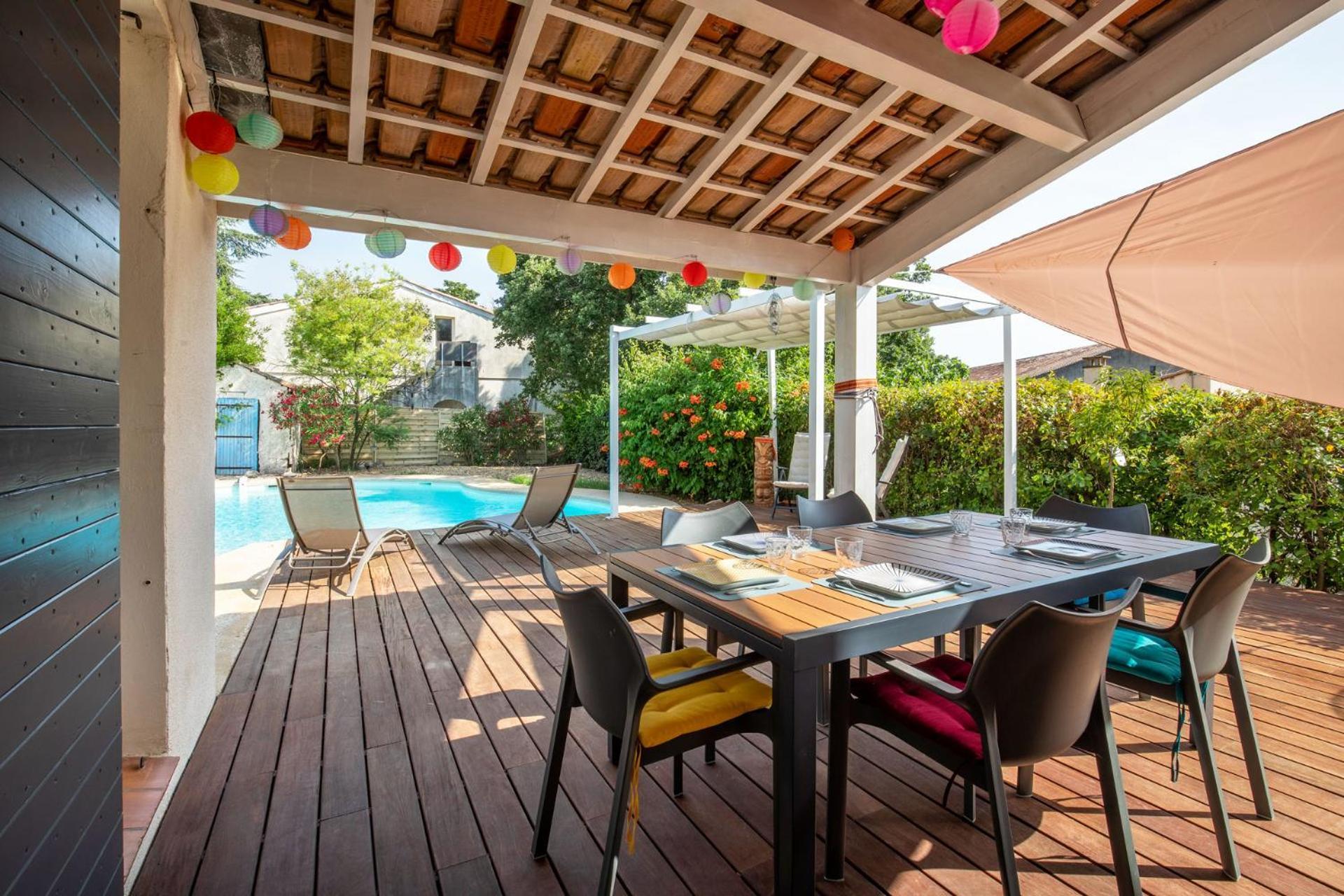 Villa Lumineuse Avec Piscine Chambres Ou Villa Saint-Georges-dʼOrques المظهر الخارجي الصورة